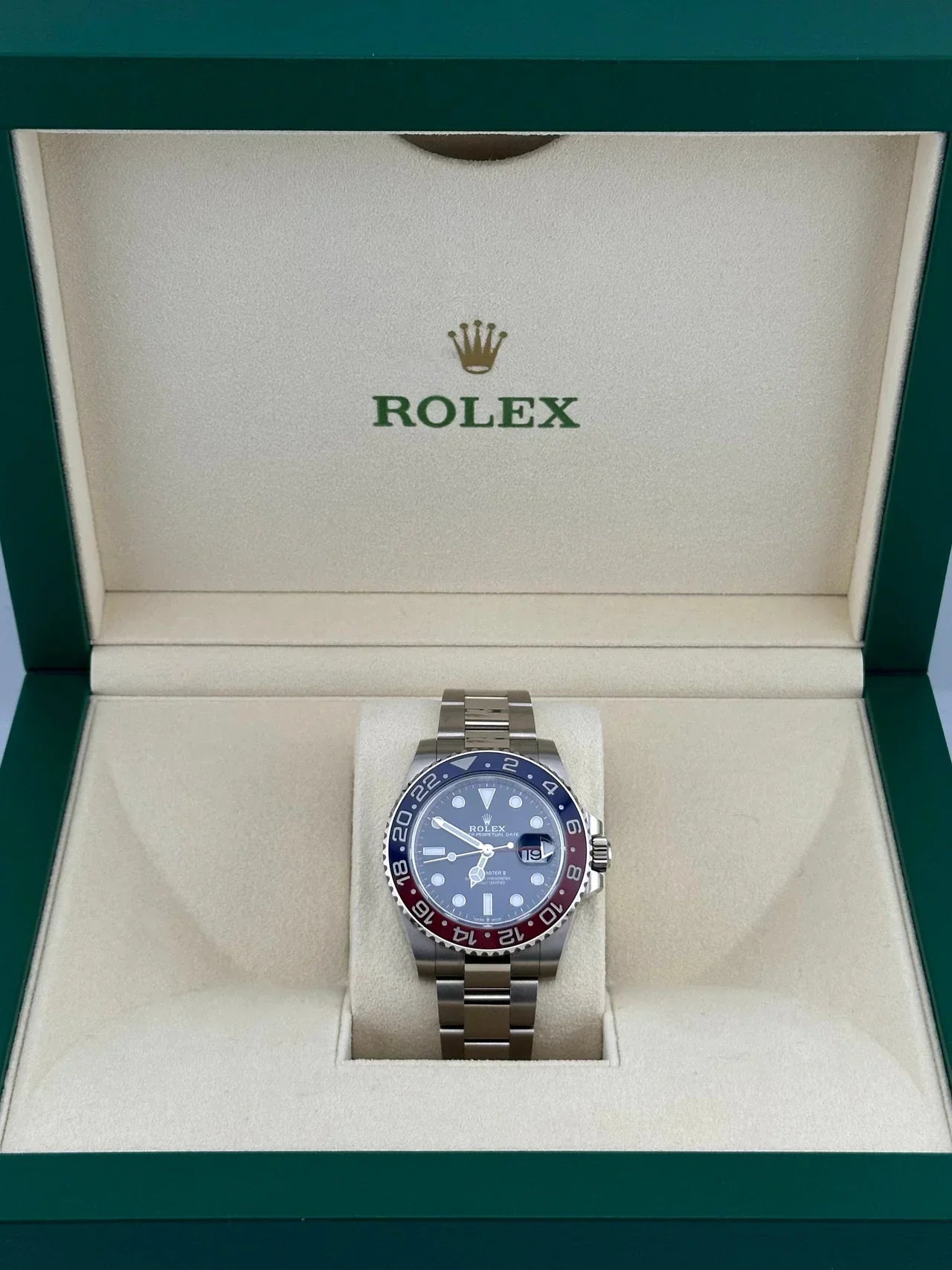 GMT-Master II 126719BLRO 'Pepsi' White Gold Blue Dial (2021)