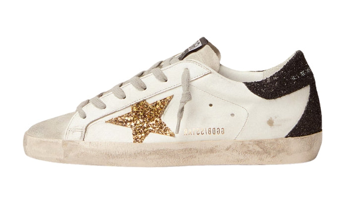 Nappa Leather With Gold And Black Glitter Details