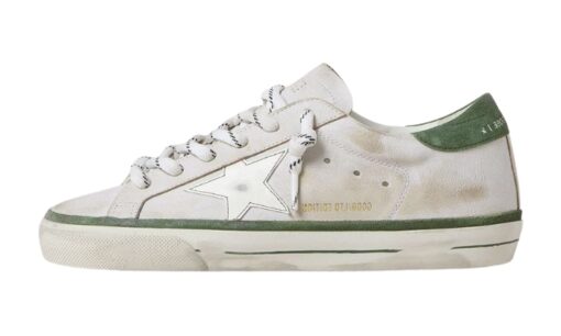 Star And Green Suede Heel Tab
