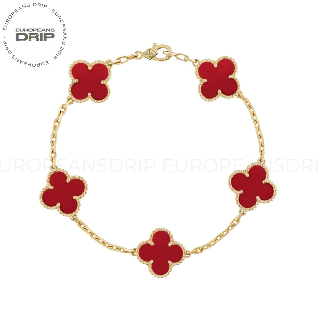 Bracelet, 5 Motifs Yellow Gold