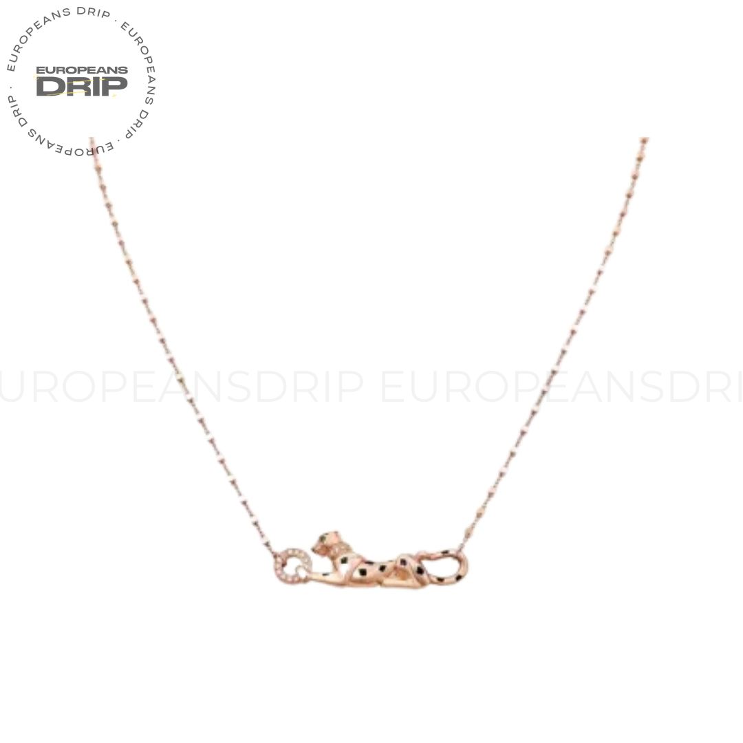Panther Necklace, Rose Gold