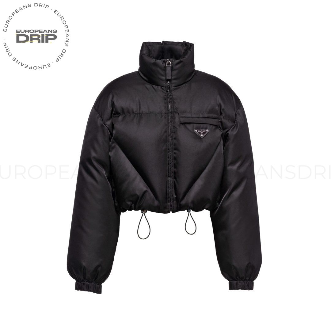 Jacket Down Jacket Gabardine of nylon Black