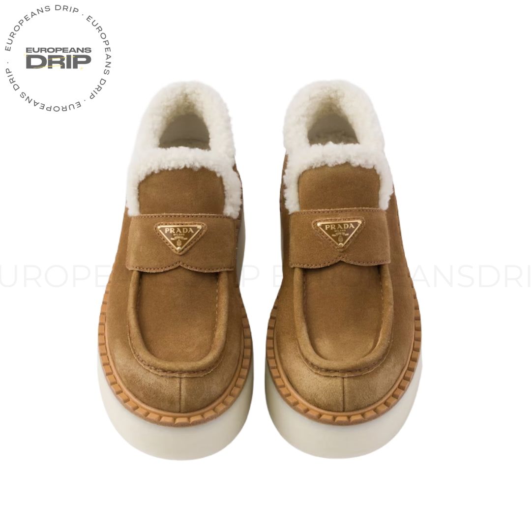 Suede Brown Light Shearling