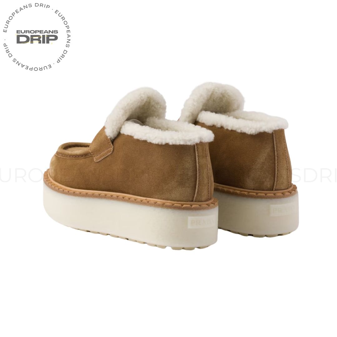 Suede Brown Light Shearling
