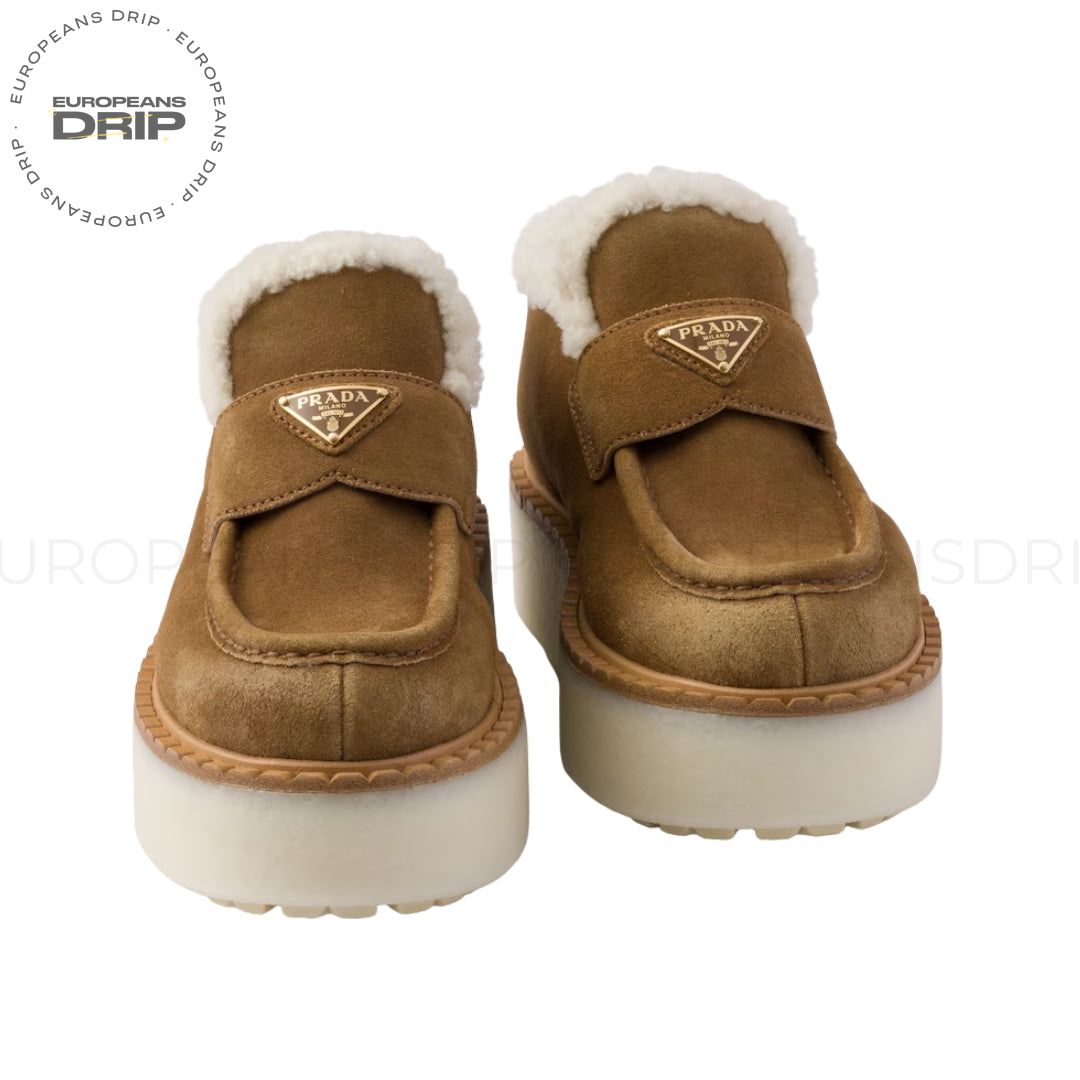 Suede Brown Light Shearling