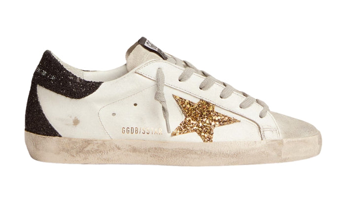 Nappa Leather With Gold And Black Glitter Details