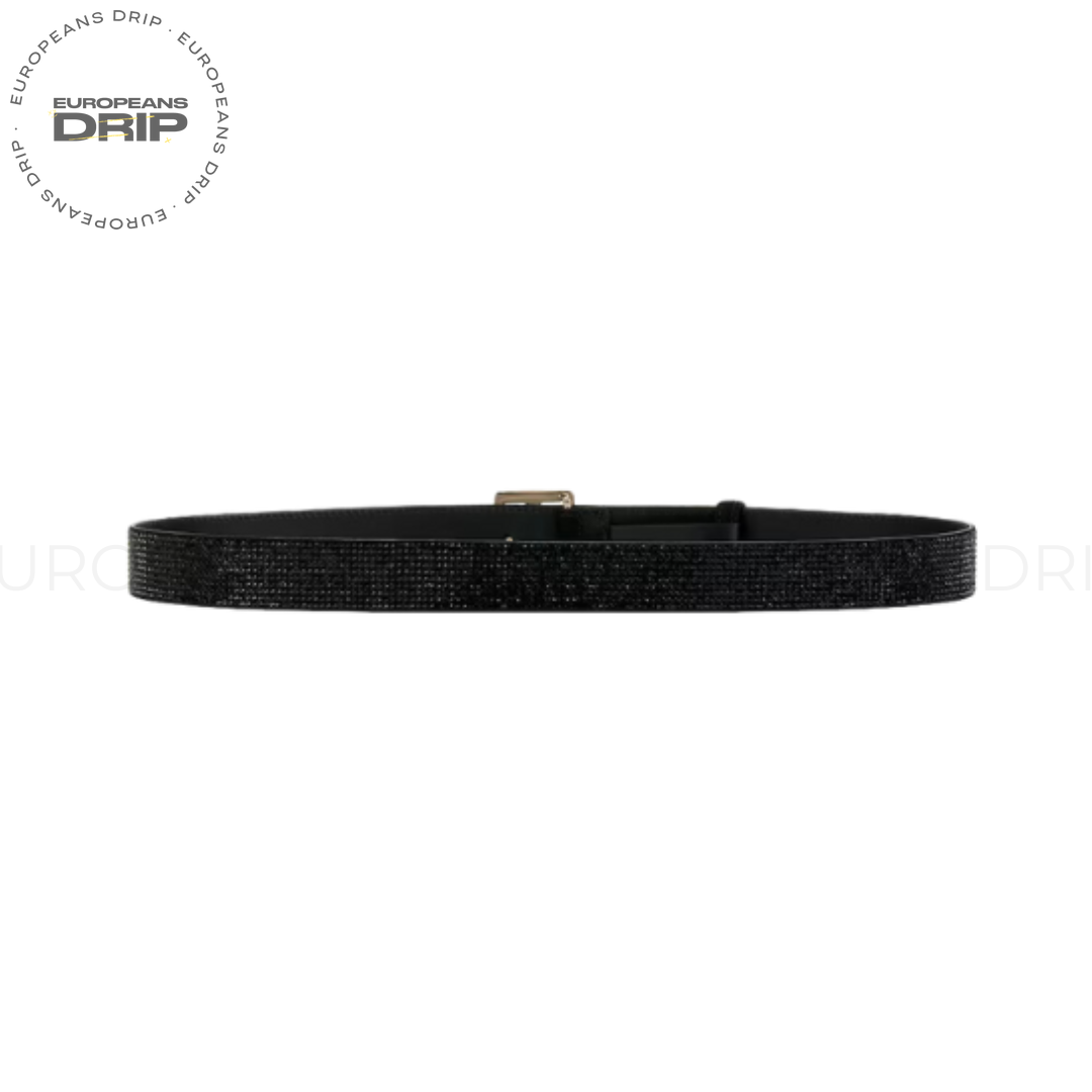 Belt Reversible Rhinestones and Leather with Buckle 4G