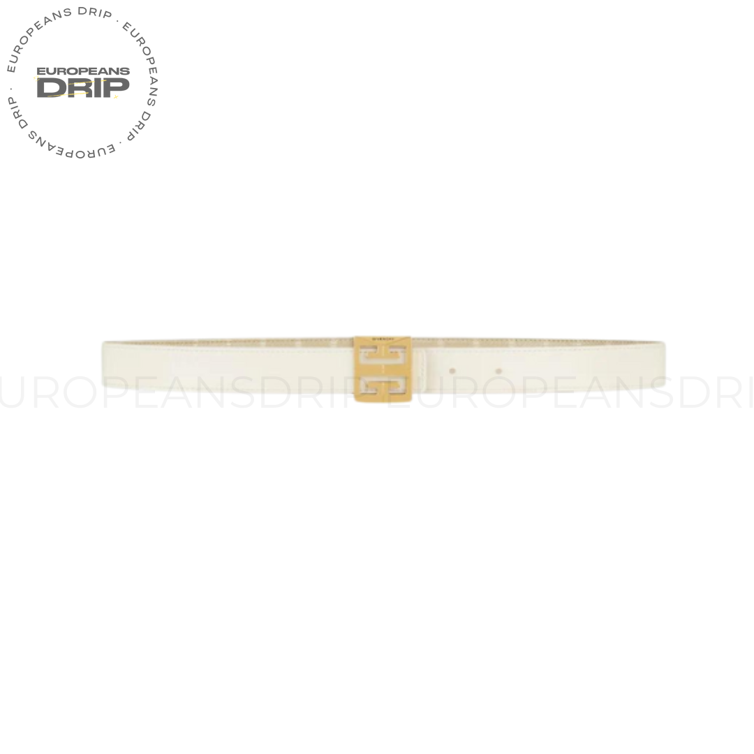 Belt Reversible with Buckle 4G Canvas spalmata with monogramma