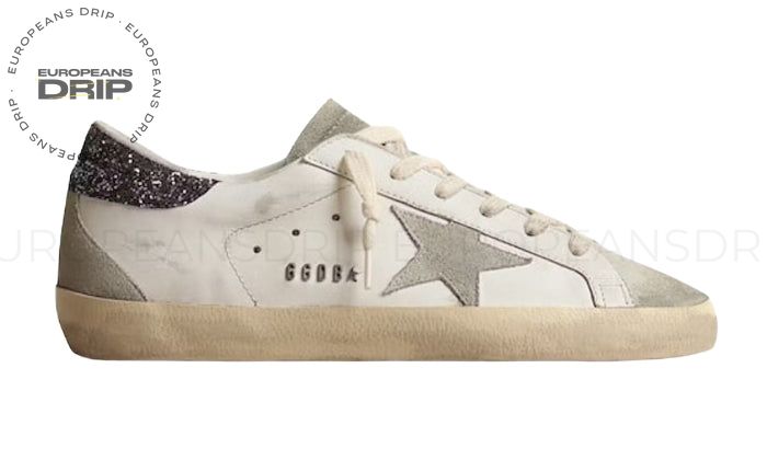Super-Star White Dark Grey Glitter (Women's)