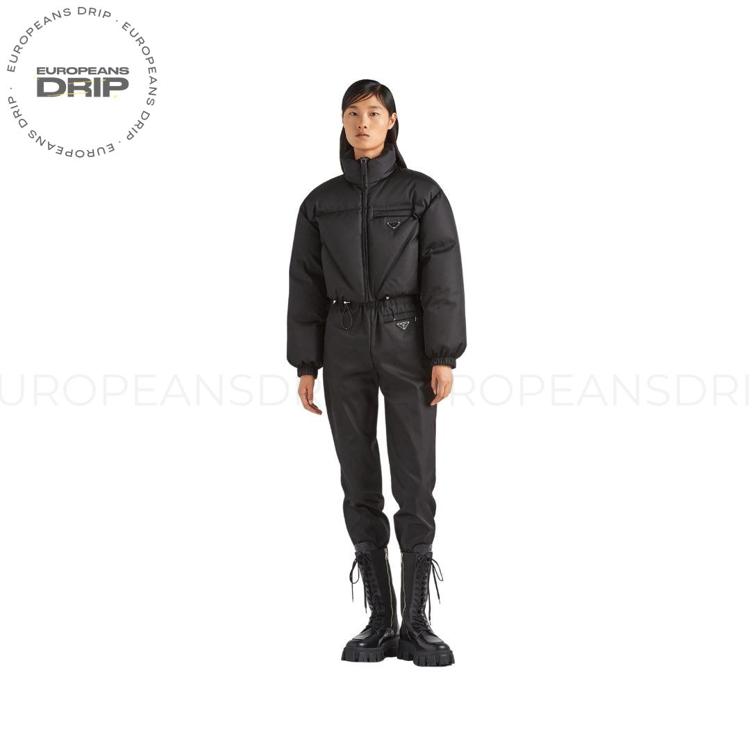 Jacket Down Jacket Gabardine of nylon Black