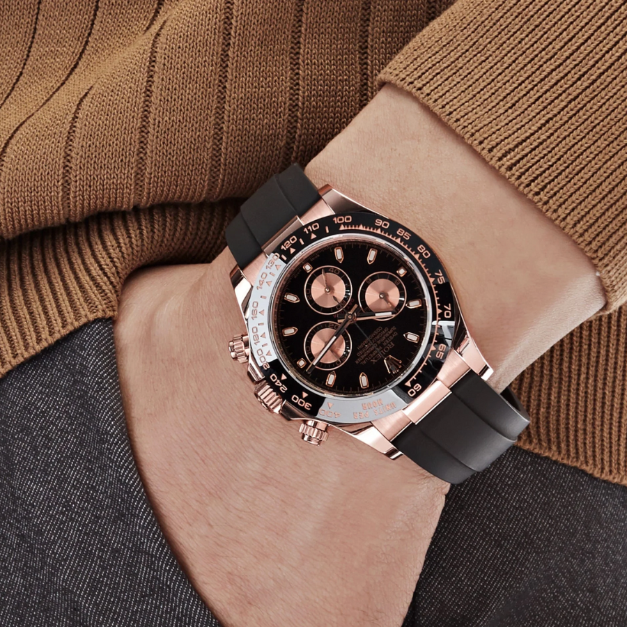 Daytona rose gold black dial 40mm