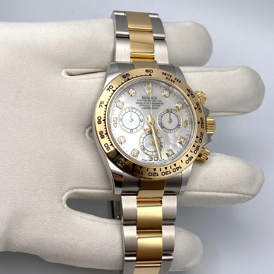 Daytona mother of pearl diamond dial 40mm