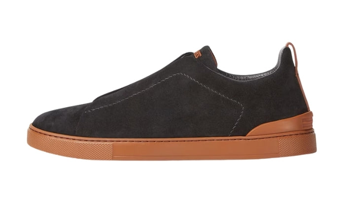Low Top Sneaker Camoscio Black