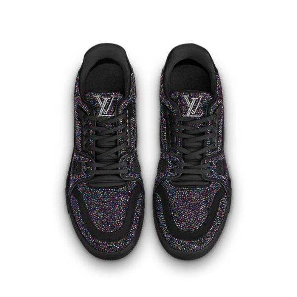 Black multicolor rhinestone