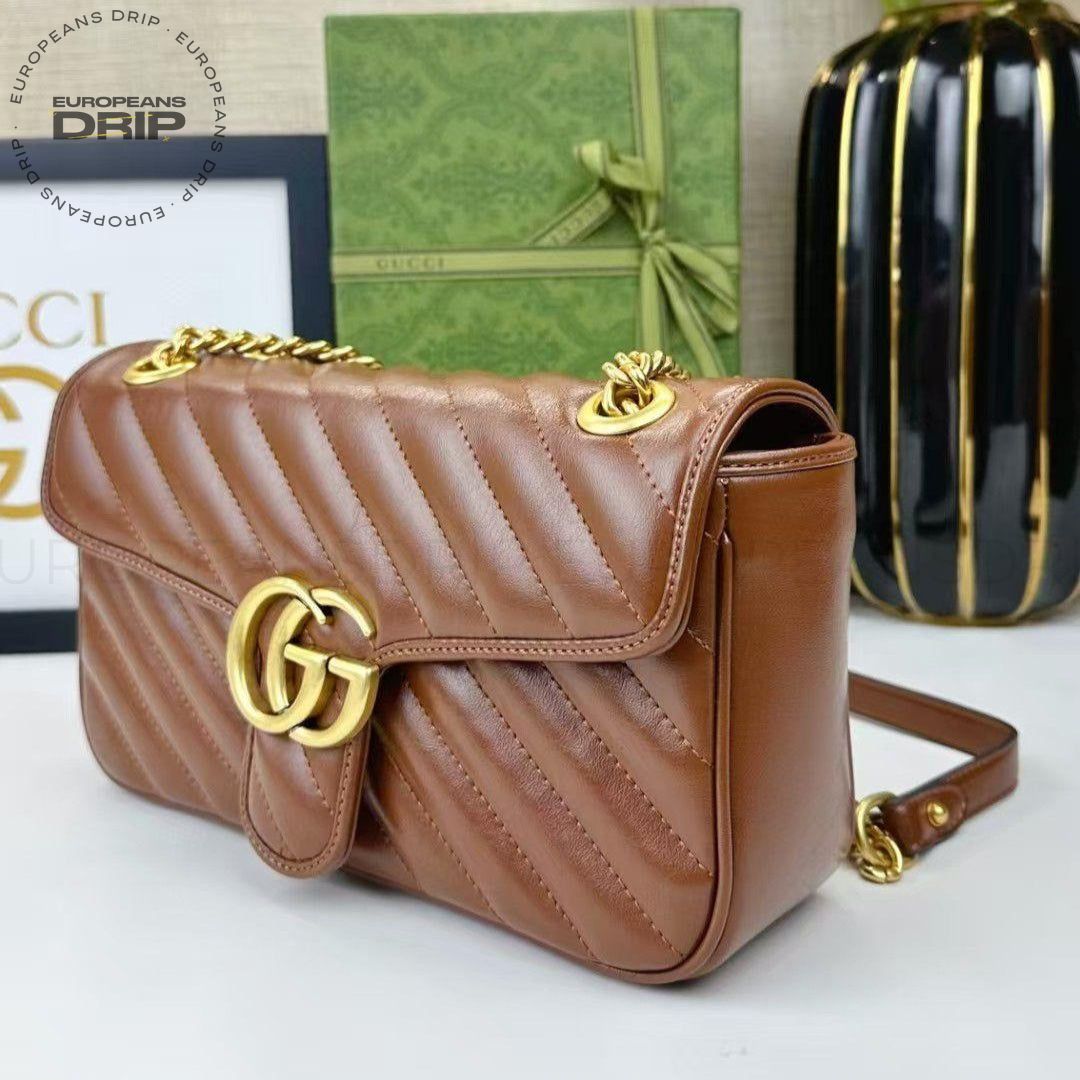 Shoulder Marmont Small Brown 24 cm