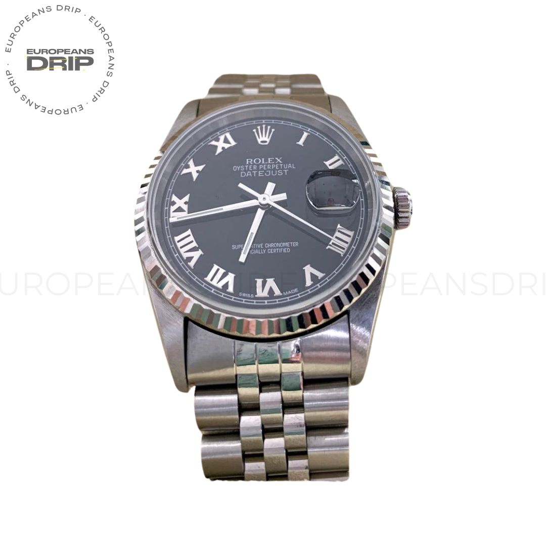Datejust 36mm Black Numeri Romani DateJust