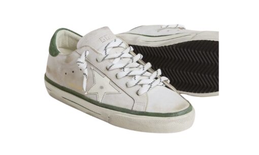 Star And Green Suede Heel Tab