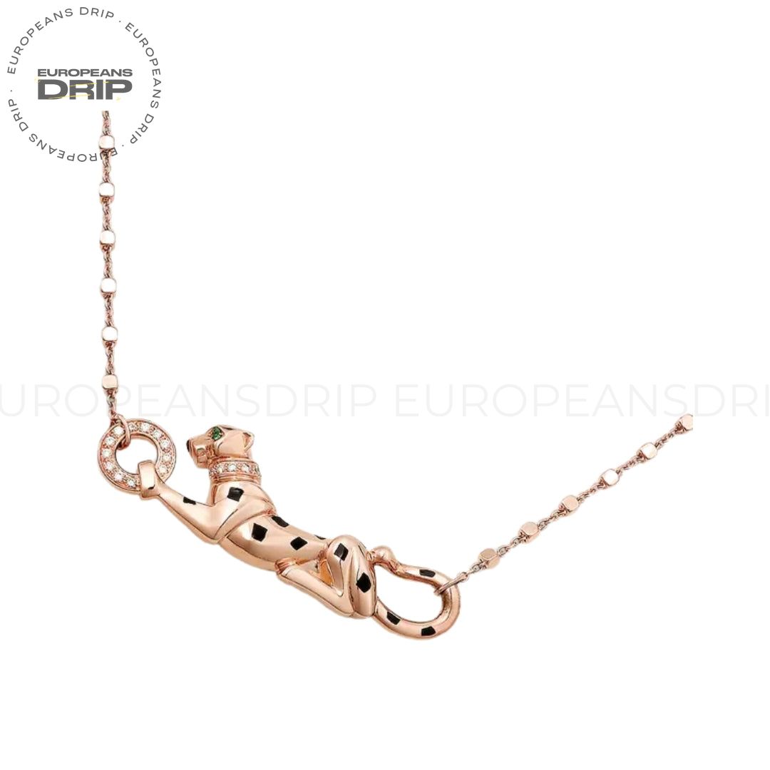 Panther Necklace, Rose Gold