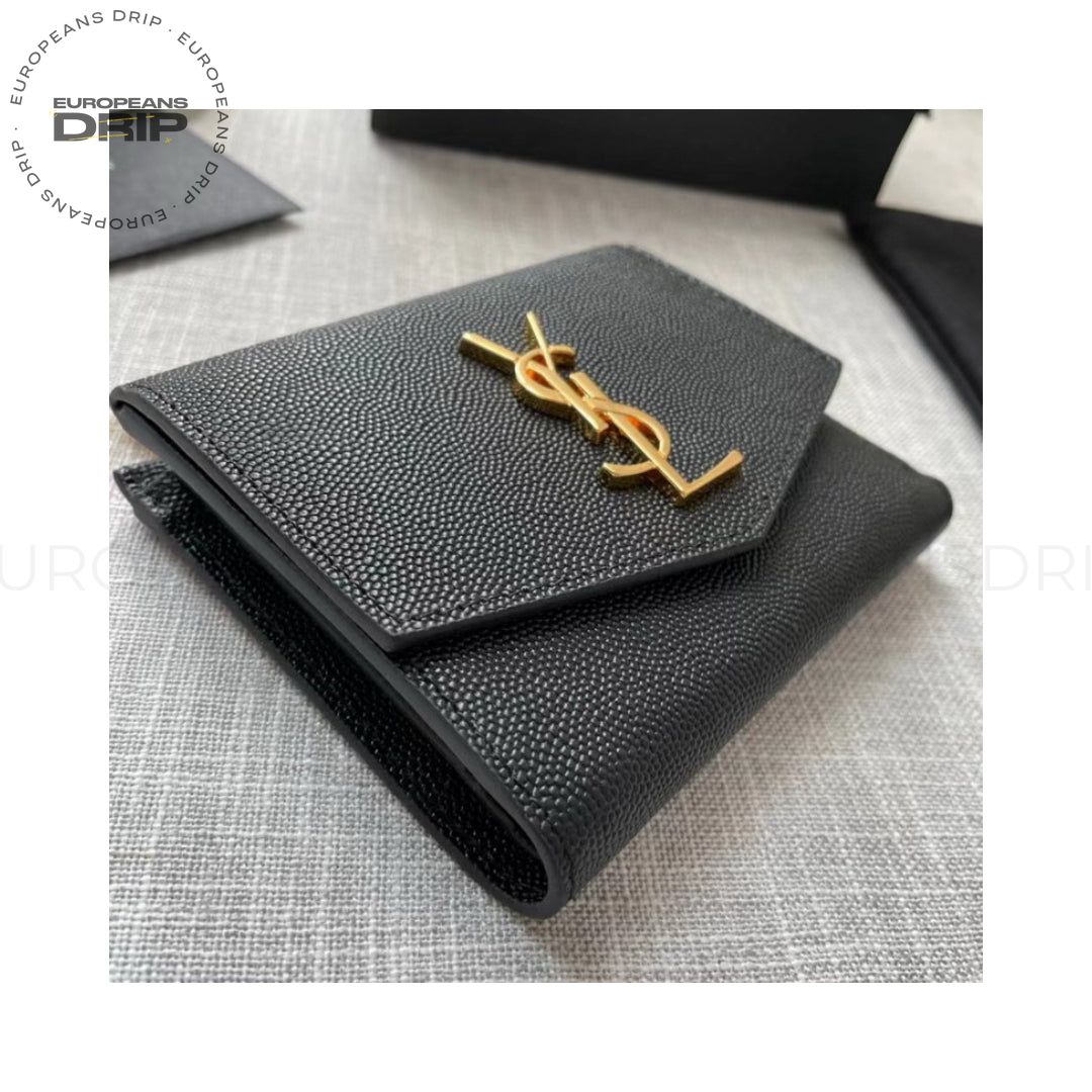 Wallets UPTOWN Compact Leather Embossed GRAIN POUDRE