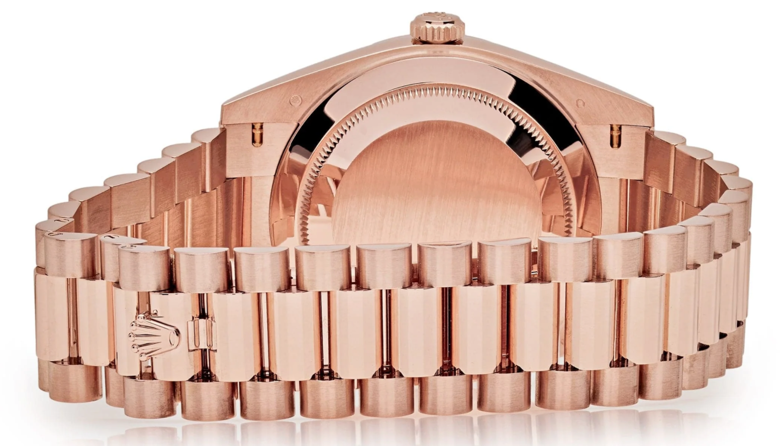 Day-date rose gold olive green dial 40mm