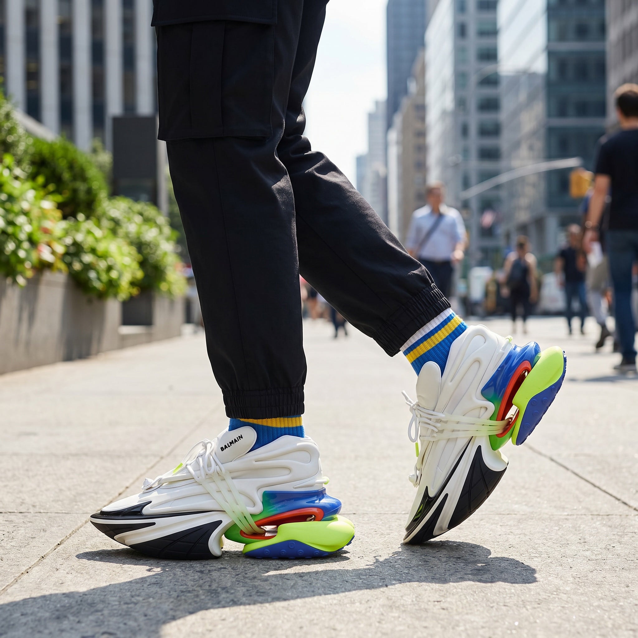 Unicorn Low Top Neoprene & Leather ‘RGB/White’