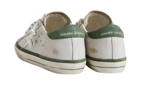 Star And Green Suede Heel Tab