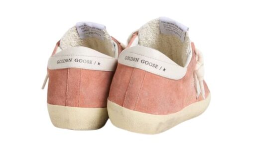 Star In Coral Suede With White