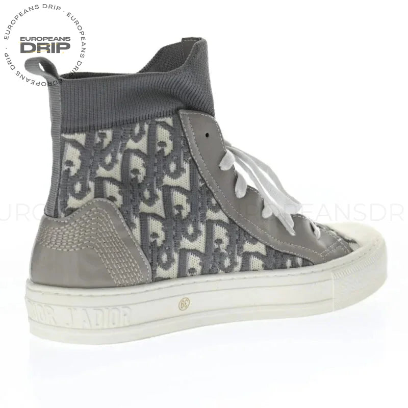 Boot Techincal Knit Oblique High-Top Brown
