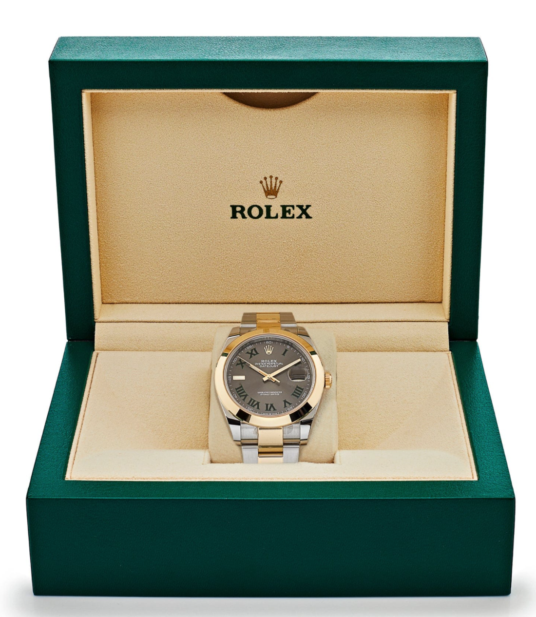 Date just wimbledon yellow gold state dial 41mm