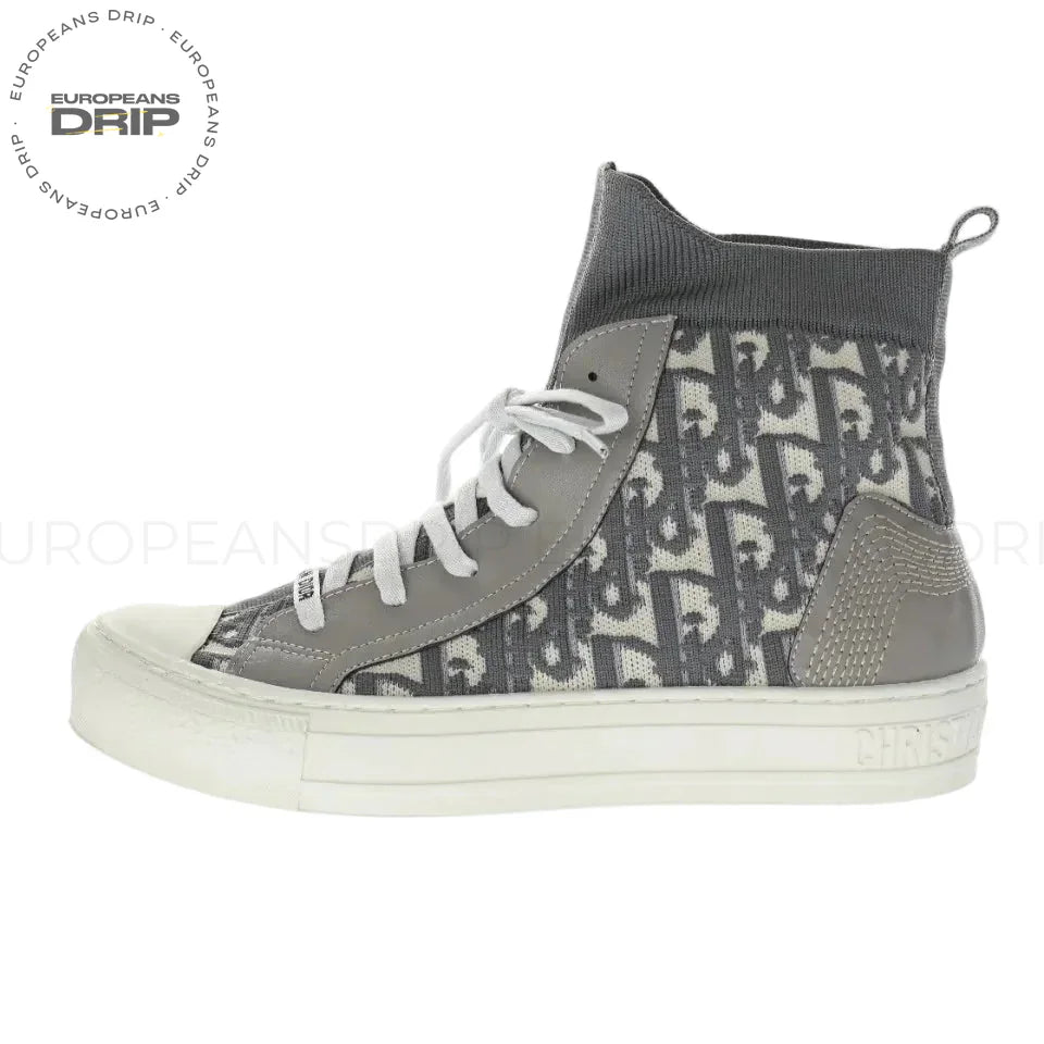 Boot Techincal Knit Oblique High-Top Brown