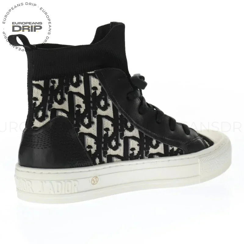 Boot Techincal Knit Oblique High-Top Black
