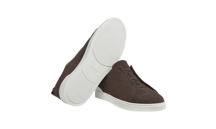 Low Top Sneaker Camoscio Brown