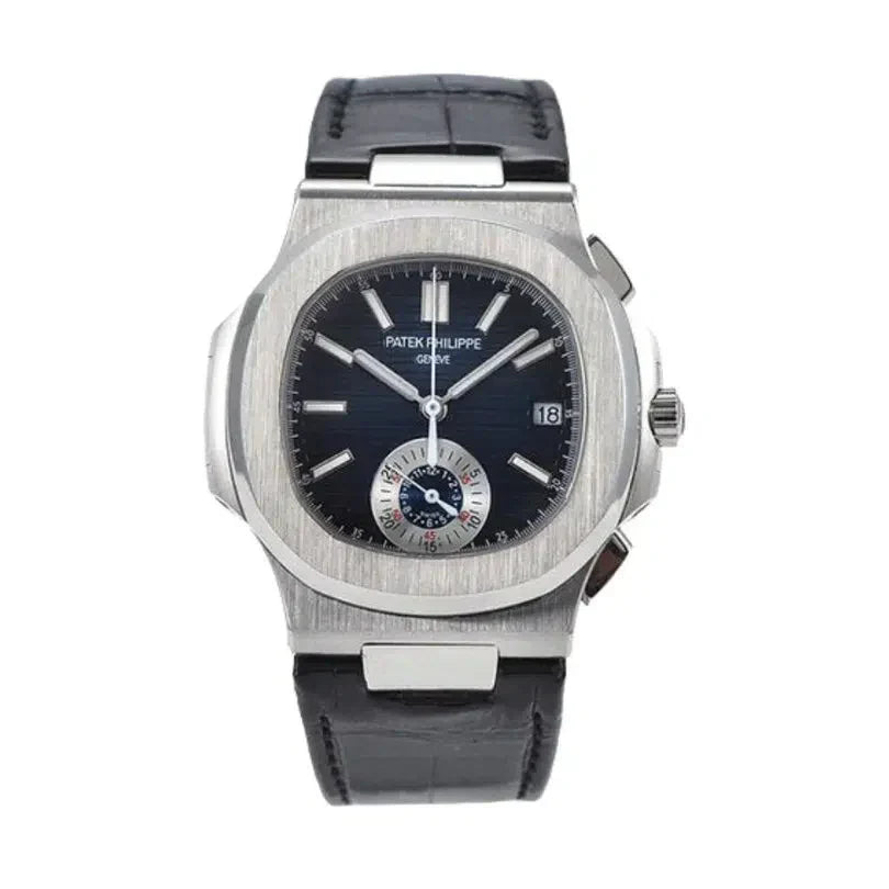 Nautilus Chronograph Black Leather PTP007