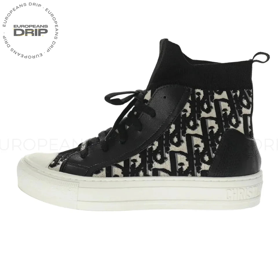 Boot Techincal Knit Oblique High-Top Black