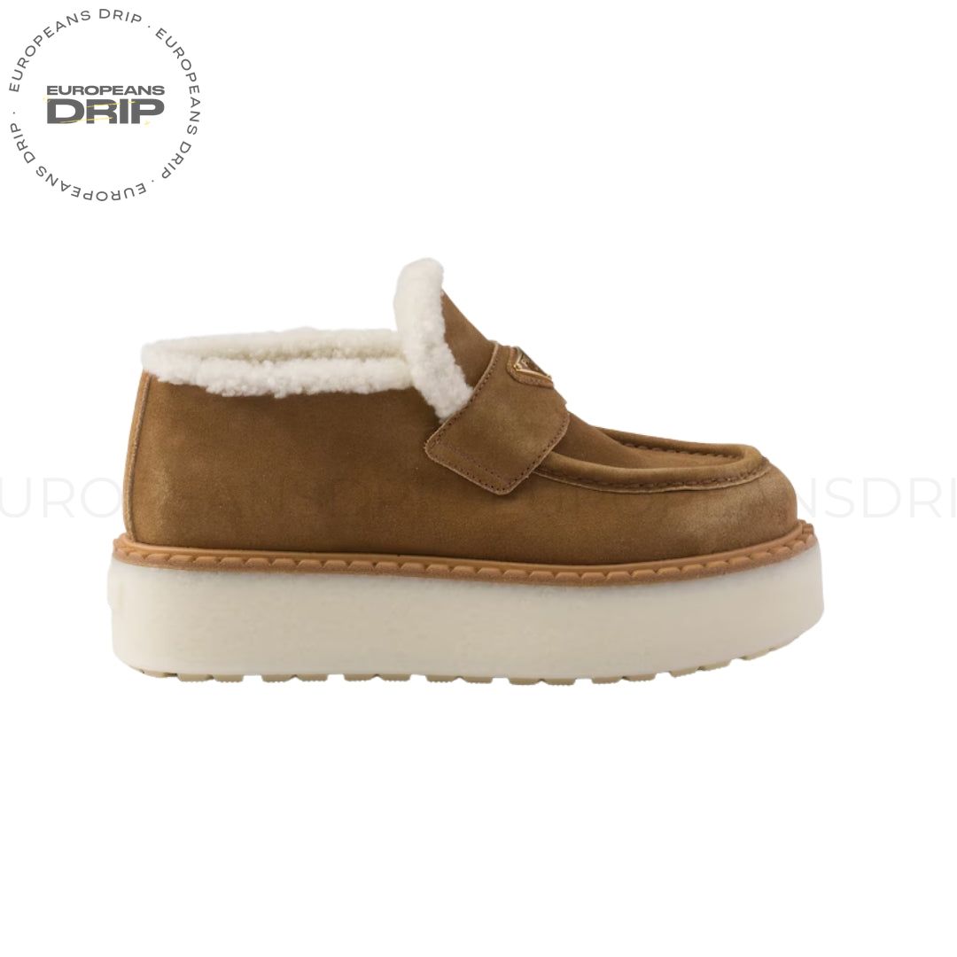 Suede Brown Light Shearling