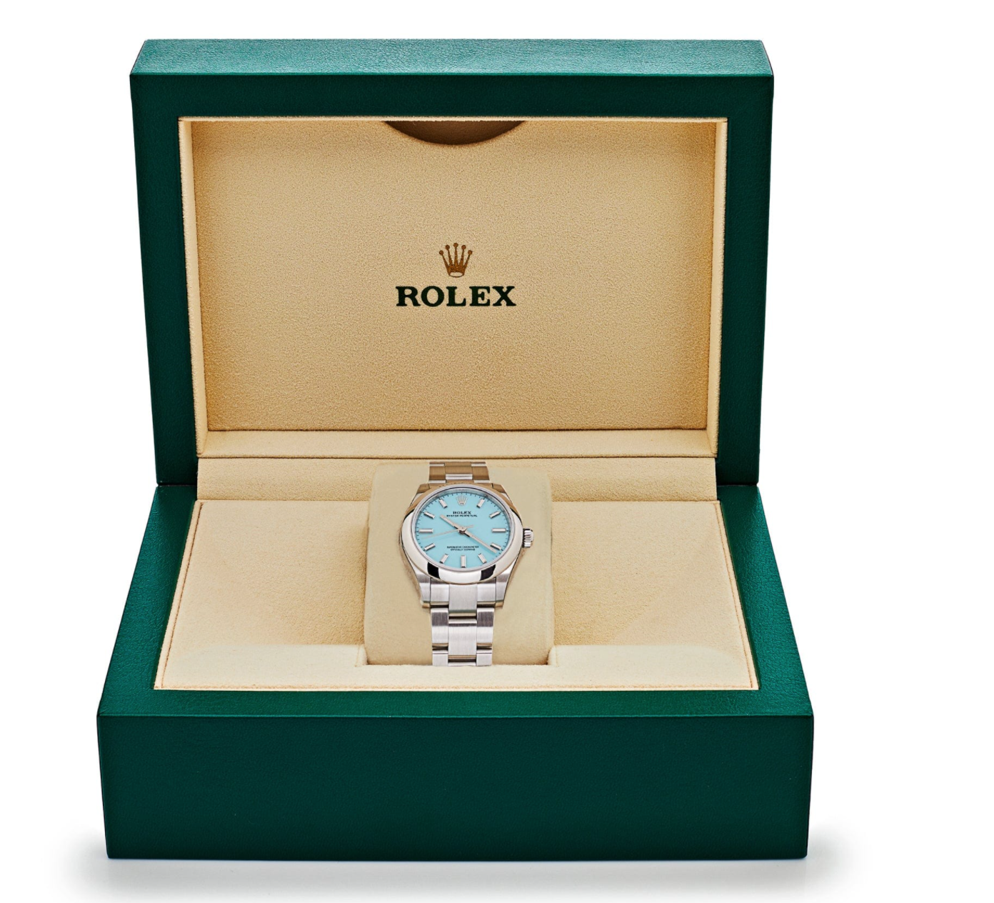 Oyster perpetual turquoise dial 31mm
