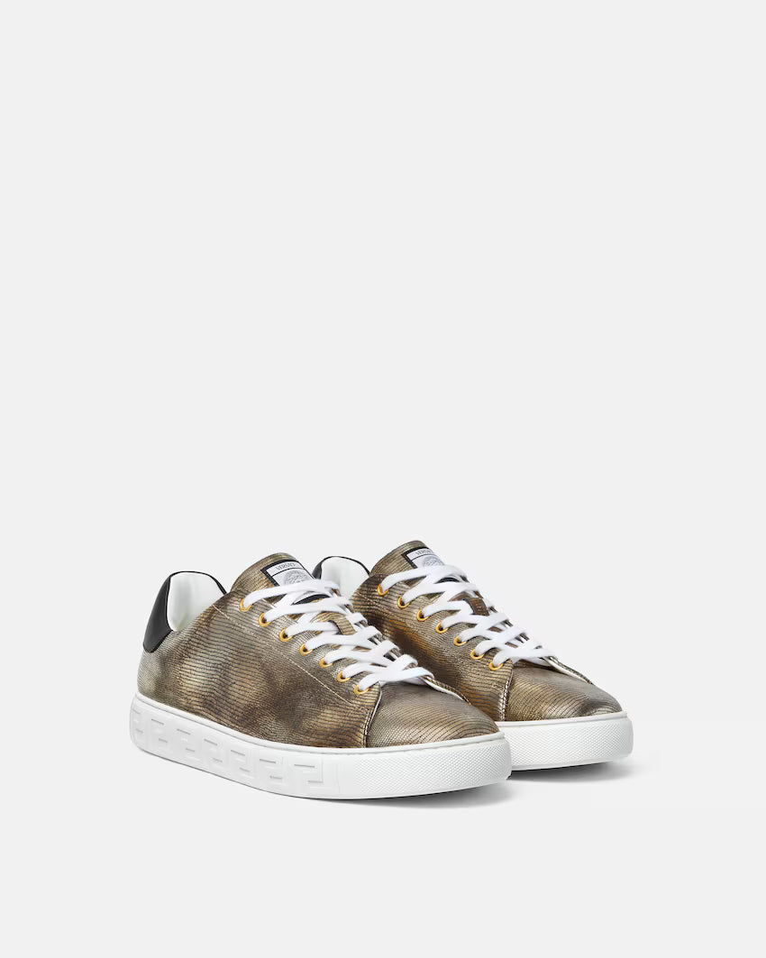 Greca Lizard-Effect Gold