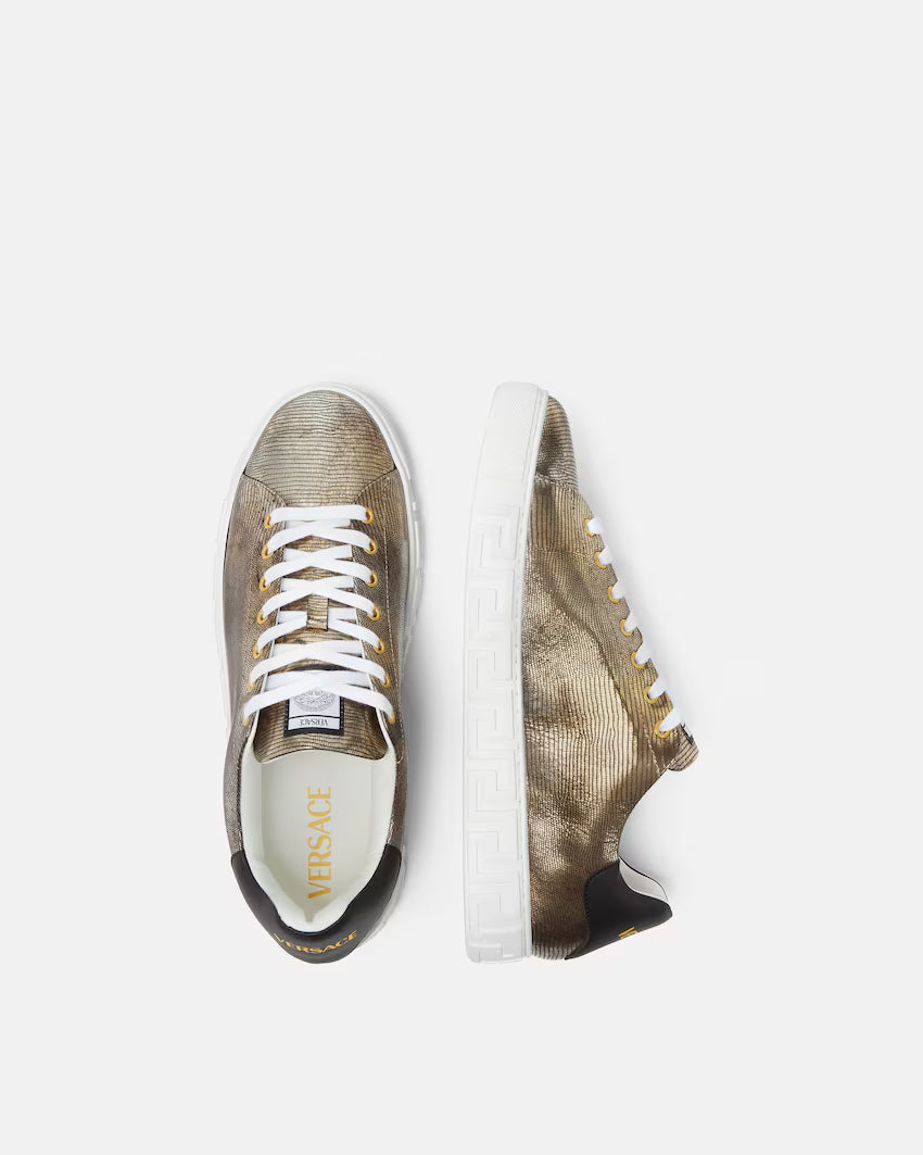 Greca Lizard-Effect Gold