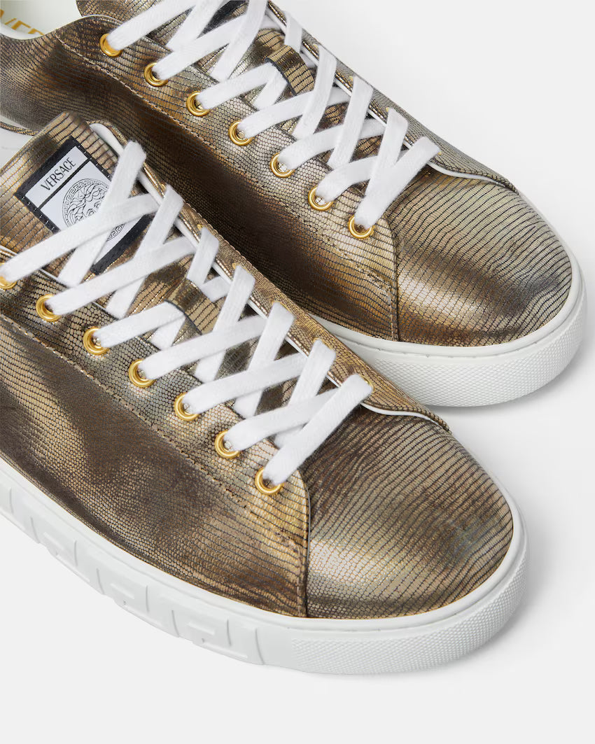Greca Lizard-Effect Gold