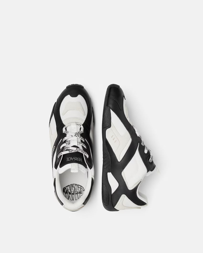 Galaxia Leather Black White