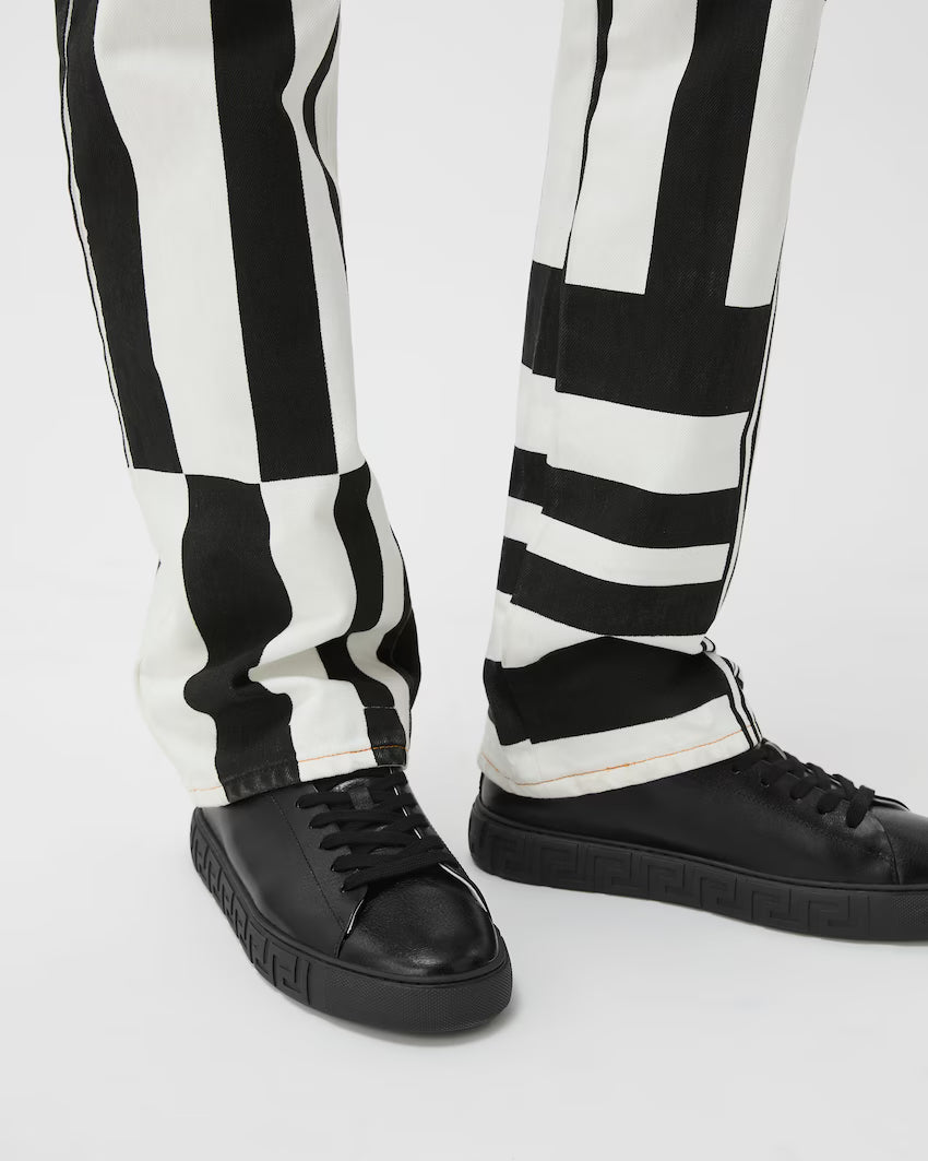 Greca Leather Black