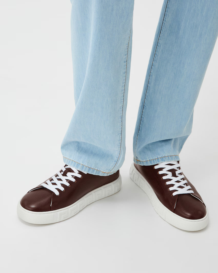 Greca Leather Brown