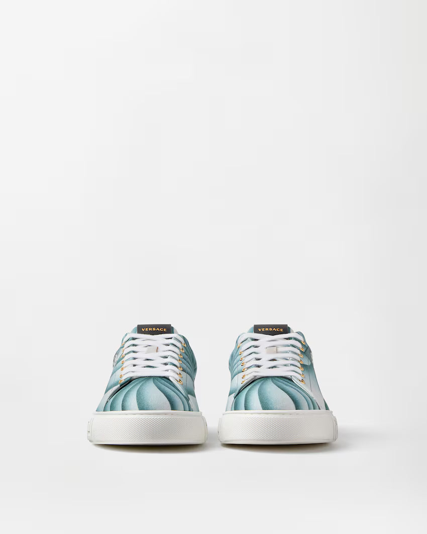 Greca Printed Canvas Blue