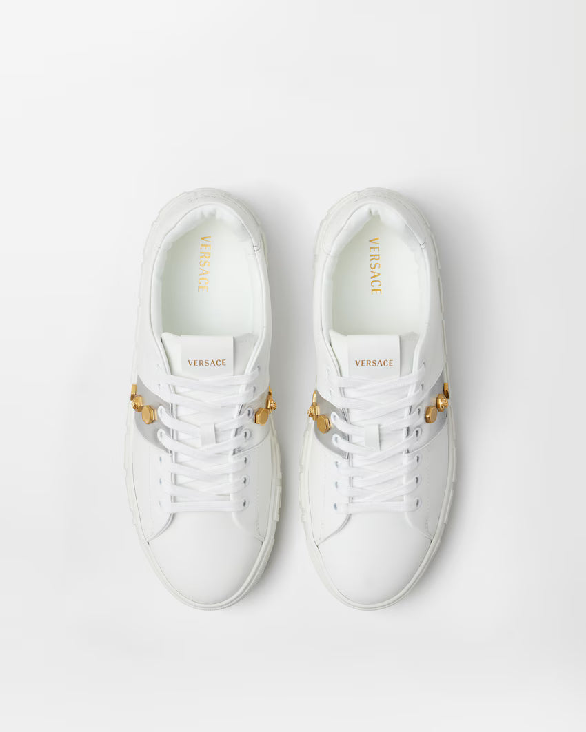 Greca Embellished White
