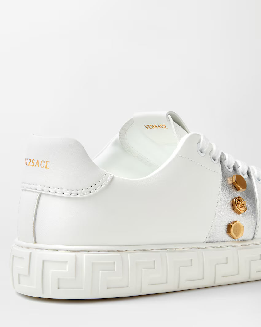 Greca Embellished White