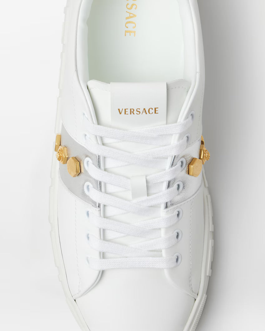 Greca Embellished White