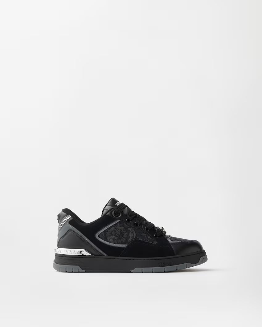 Biggie Basket Jacquard Leather Black
