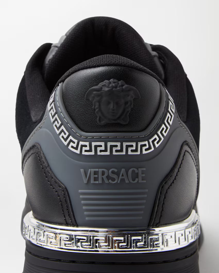 Biggie Basket Jacquard Leather Black