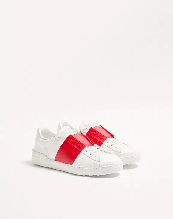 Open Sneaker In Veal White Red