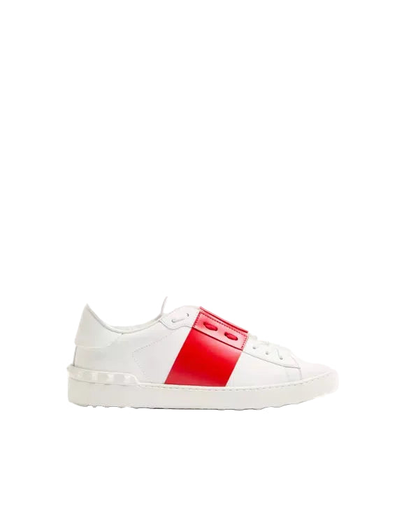 Open Sneaker In Veal White Red